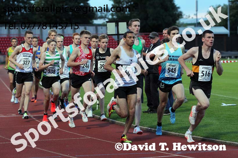 Senior graded 3000 metres, 2019 North East Grand Prix, Gateshead Stadium. Photo: David T. Hewitson/Sports for All Pics
